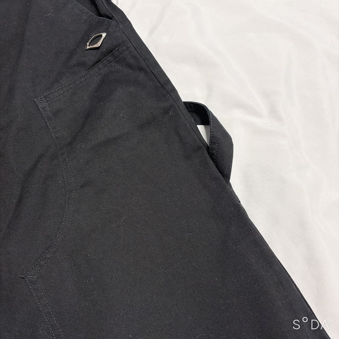 미스치프 에이프런 포켓 워크 팬츠 블랙 S 상품이미지6