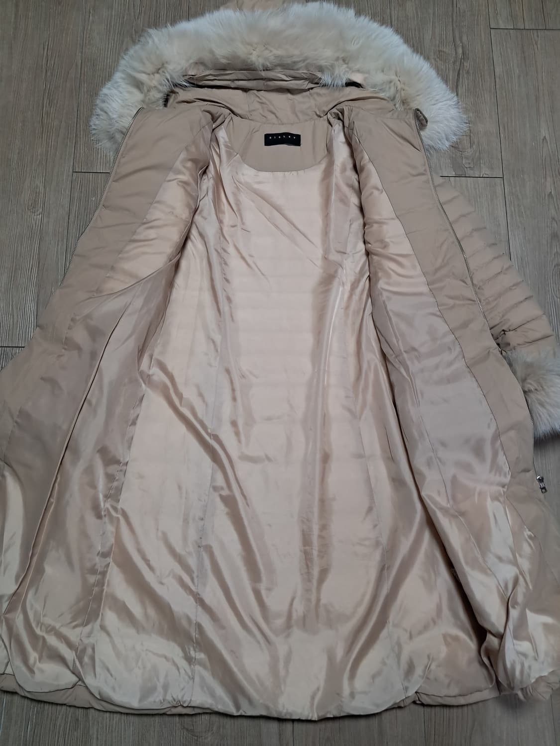 시슬리 폭스퍼 롱패딩 42 상품이미지8