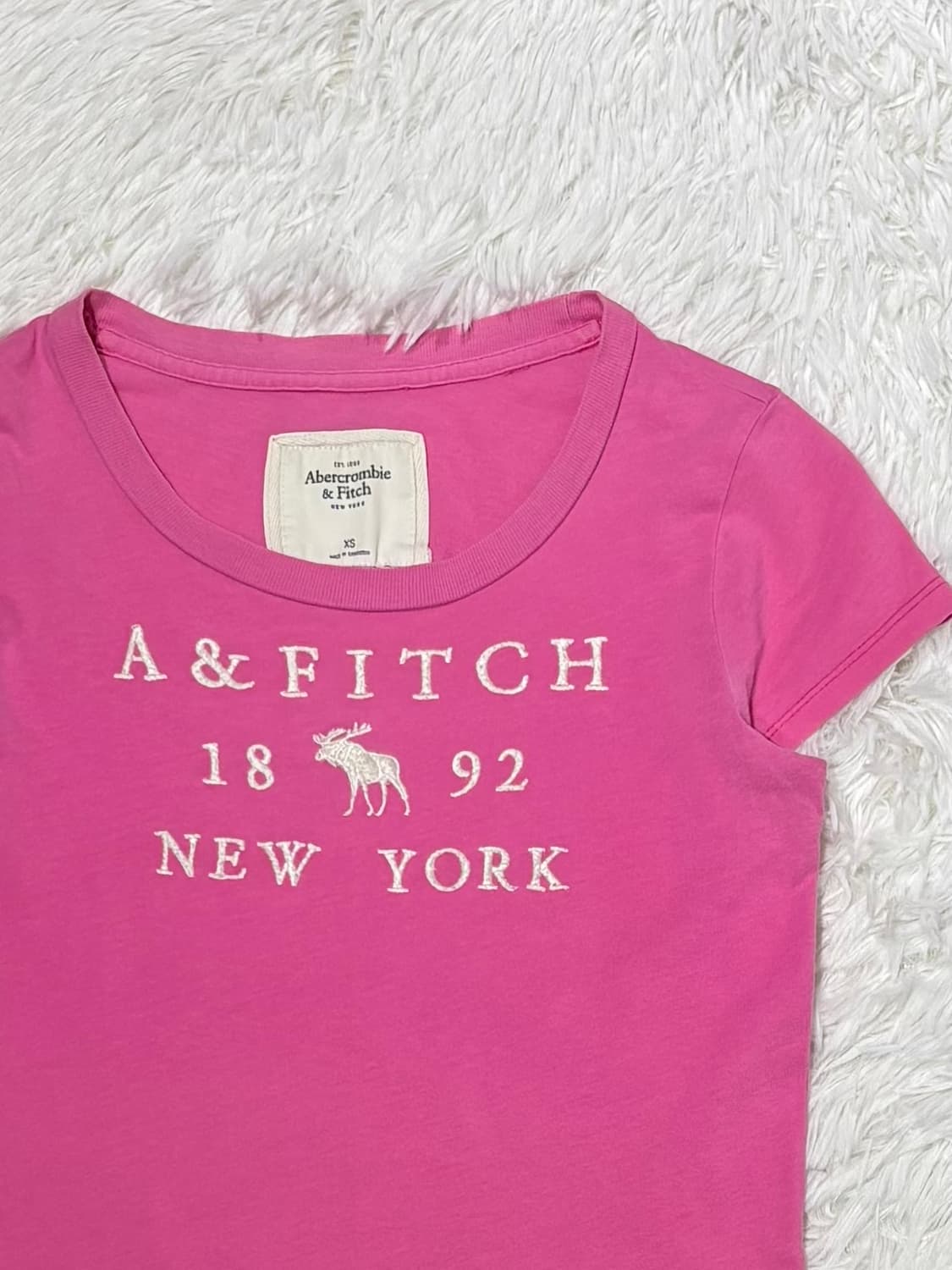 아베크롬비 빅로고 딱붙 반팔 상품이미지5