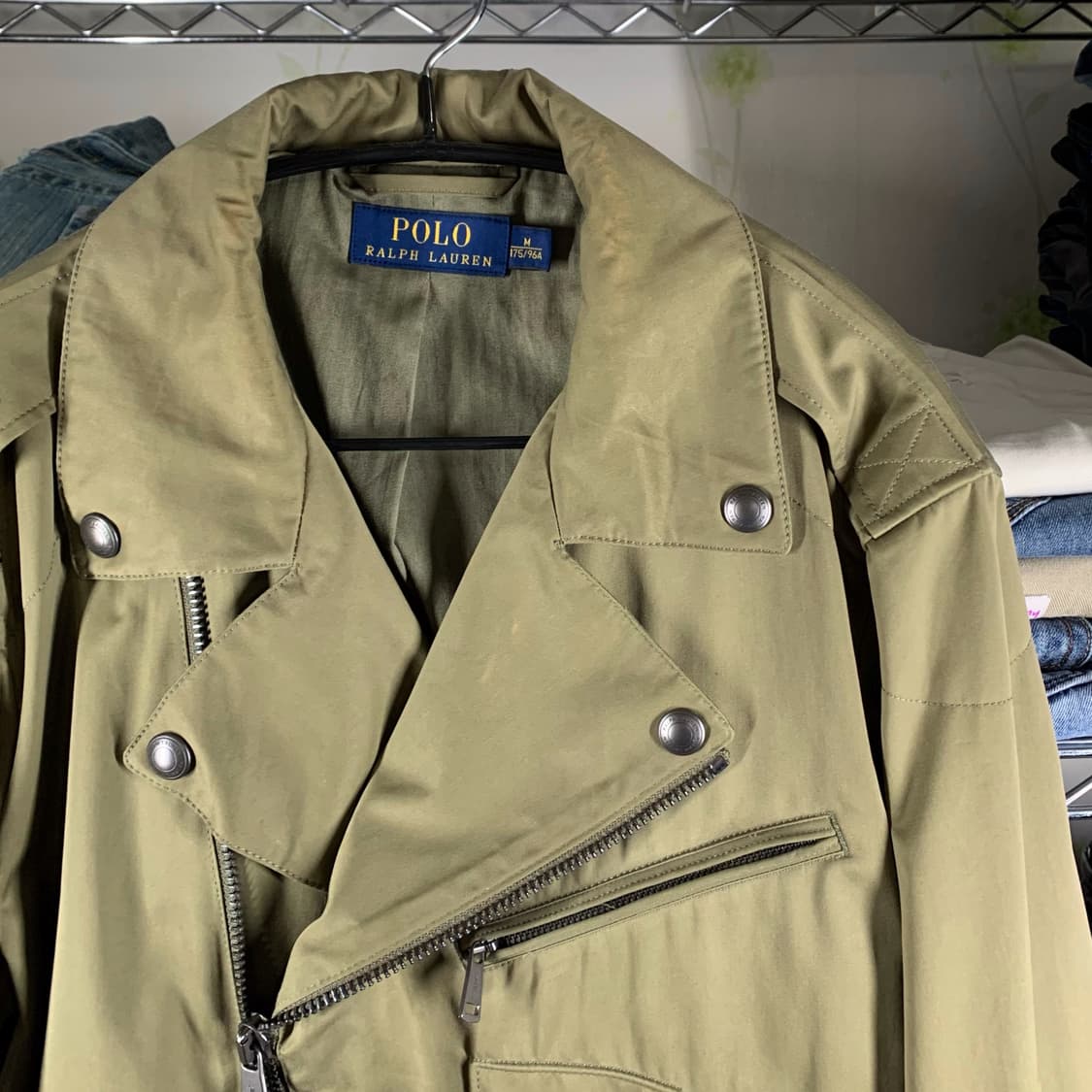 [표기 M, 실측 L] 폴로 랄프로렌 크롭핏 라이더재킷 상품이미지1