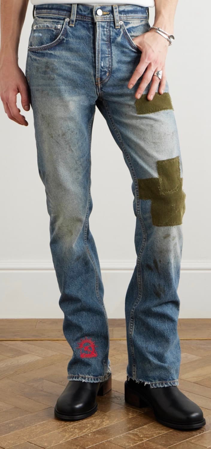 Erd 패치워크 코듀로이 진 상품이미지2