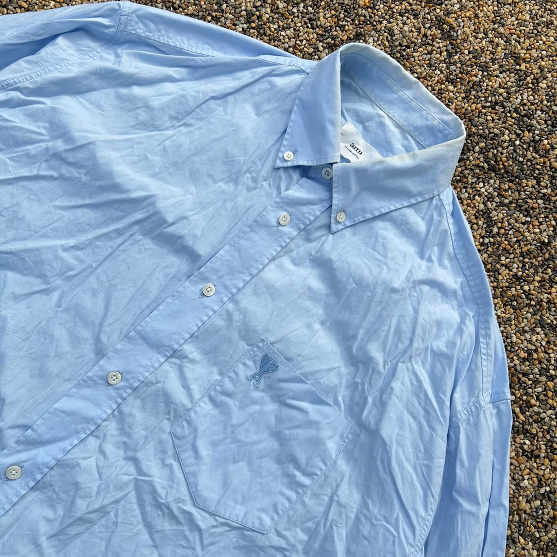 아미(AMI) 스카이블루 박시핏 셔츠 상품이미지2