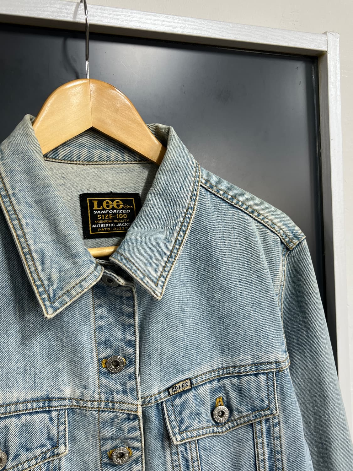 90s Lee 리 쌍방울 연청 트러커 데님 자켓 상품이미지2