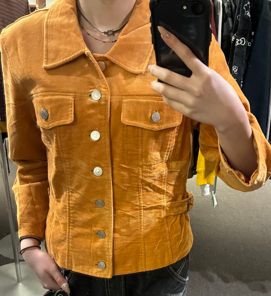 4)Japanese vintage 카멜 스웨이드 자켓 상품이미지1