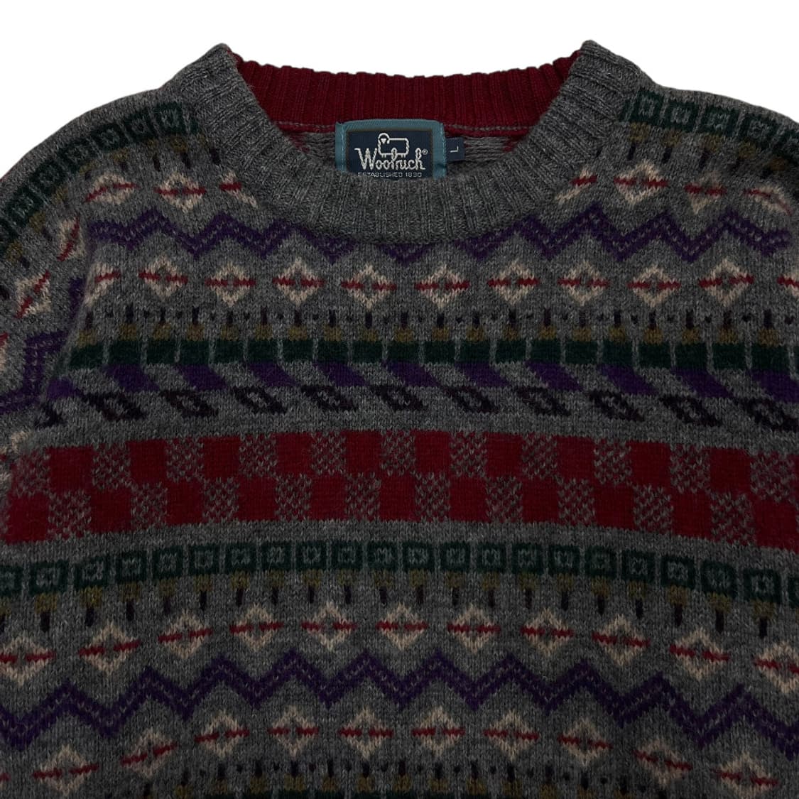 울리치 에스닉패턴 니트 L 상품이미지4