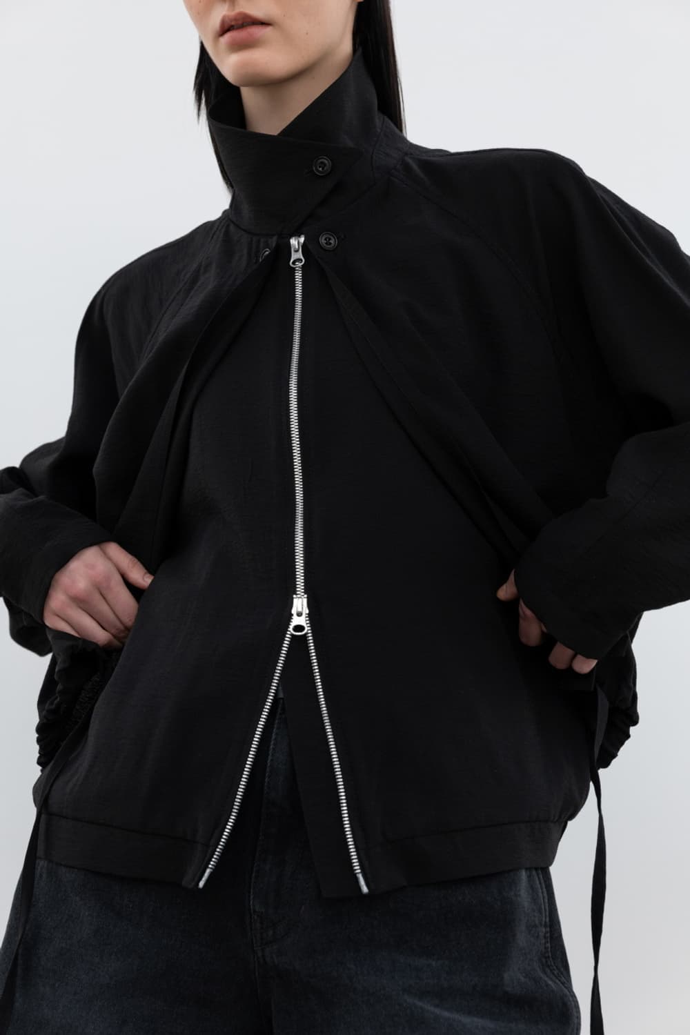 인사일런스 우먼 쉬어 더블 레이어드 블루종 상품이미지7