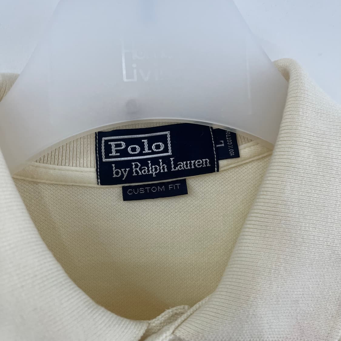 폴로 랄프로렌 빅포니 아이보리 카라 반팔 티셔츠 상품이미지5