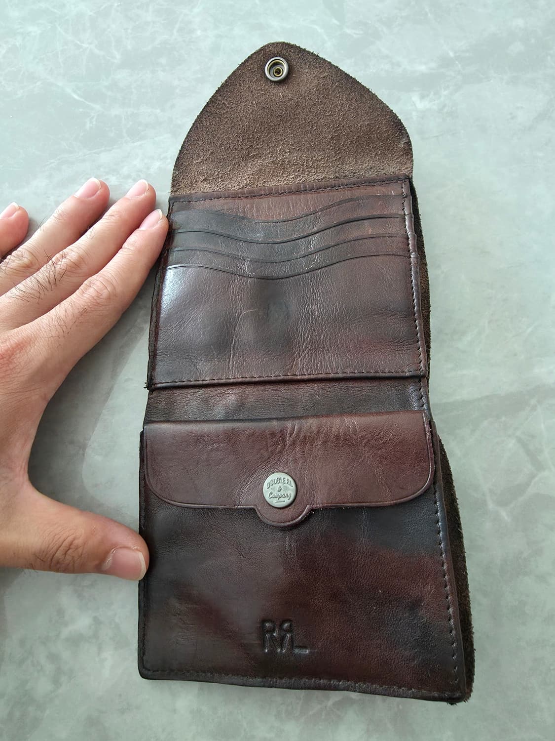 RRL 더블알엘 콘초 레더 월렛 상품이미지3