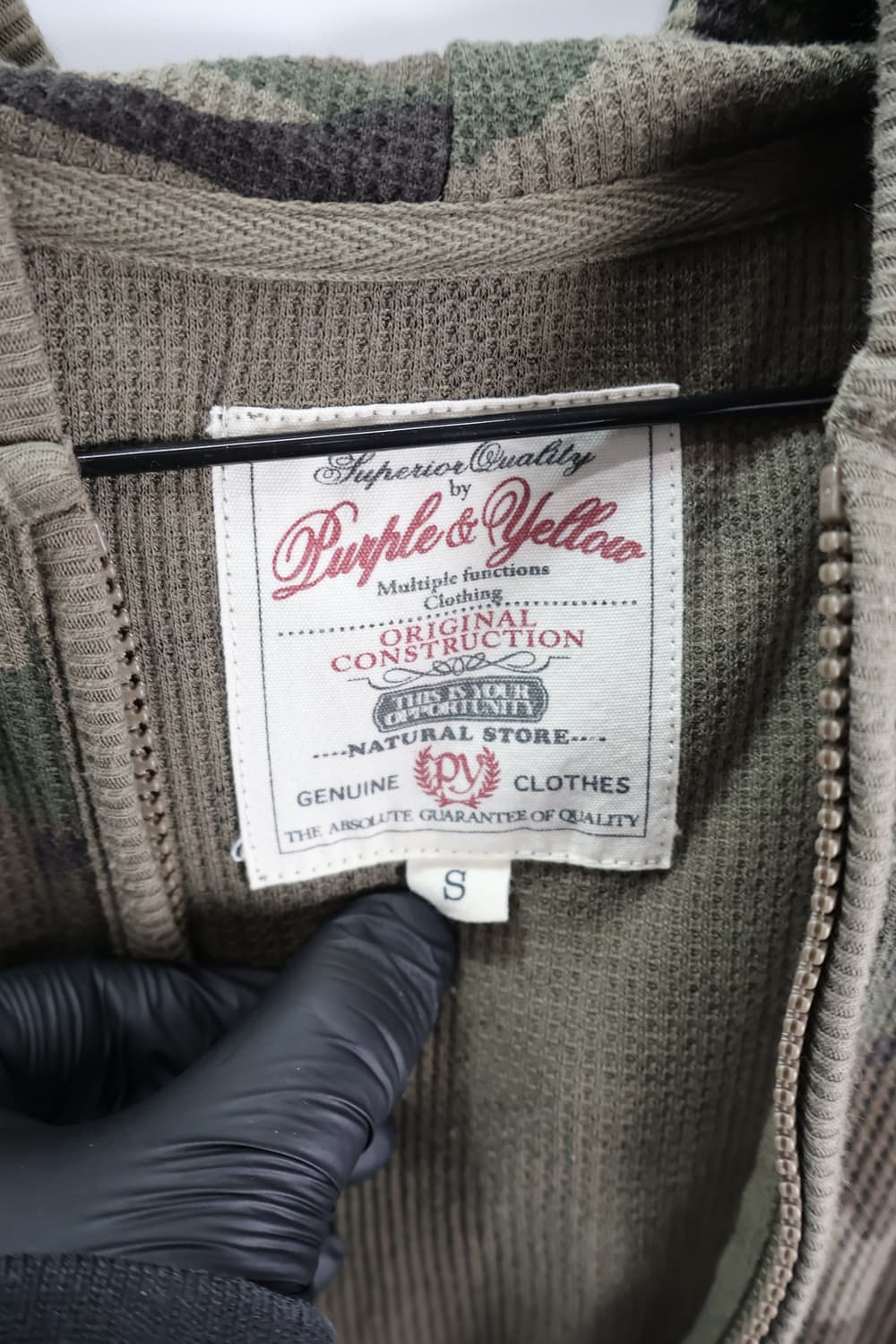 Purple&yellow Camo Zip Up Hoodies 상품이미지4