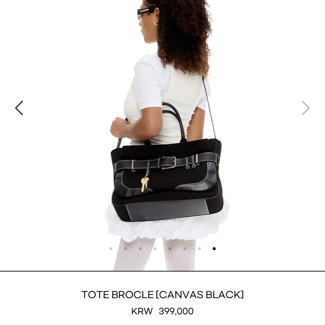 오소이 브로클 토트백 TOTE BROCLE [CANVAS BLACK] 상품이미지8