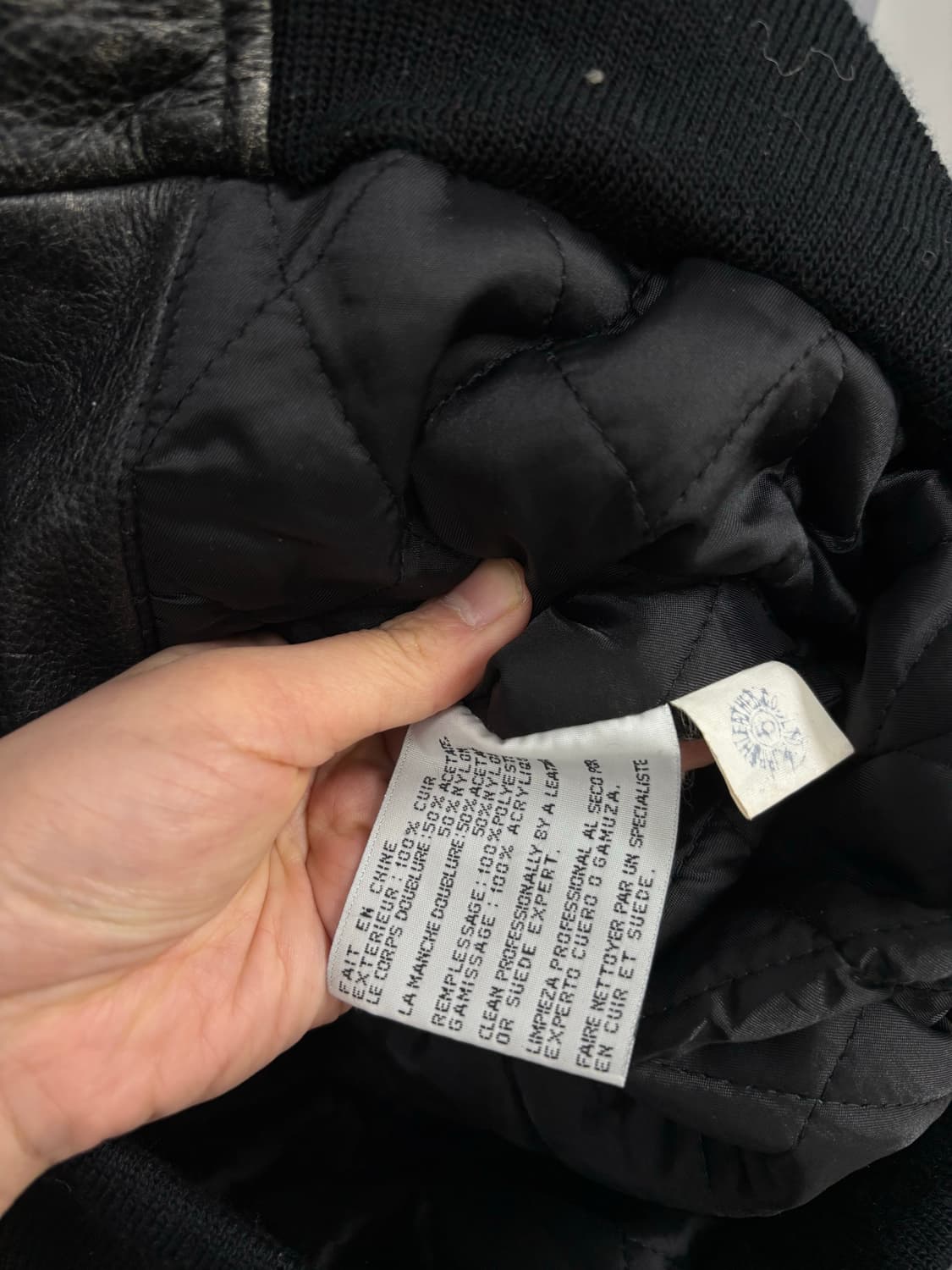 플래닛 할리우드 파리 빈티지 카우 레더자켓 상품이미지7