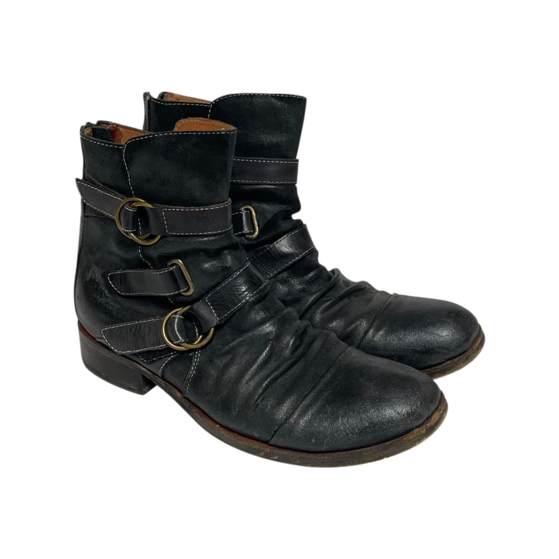 훕데두 주름가공 파이럿 부츠 상품이미지1