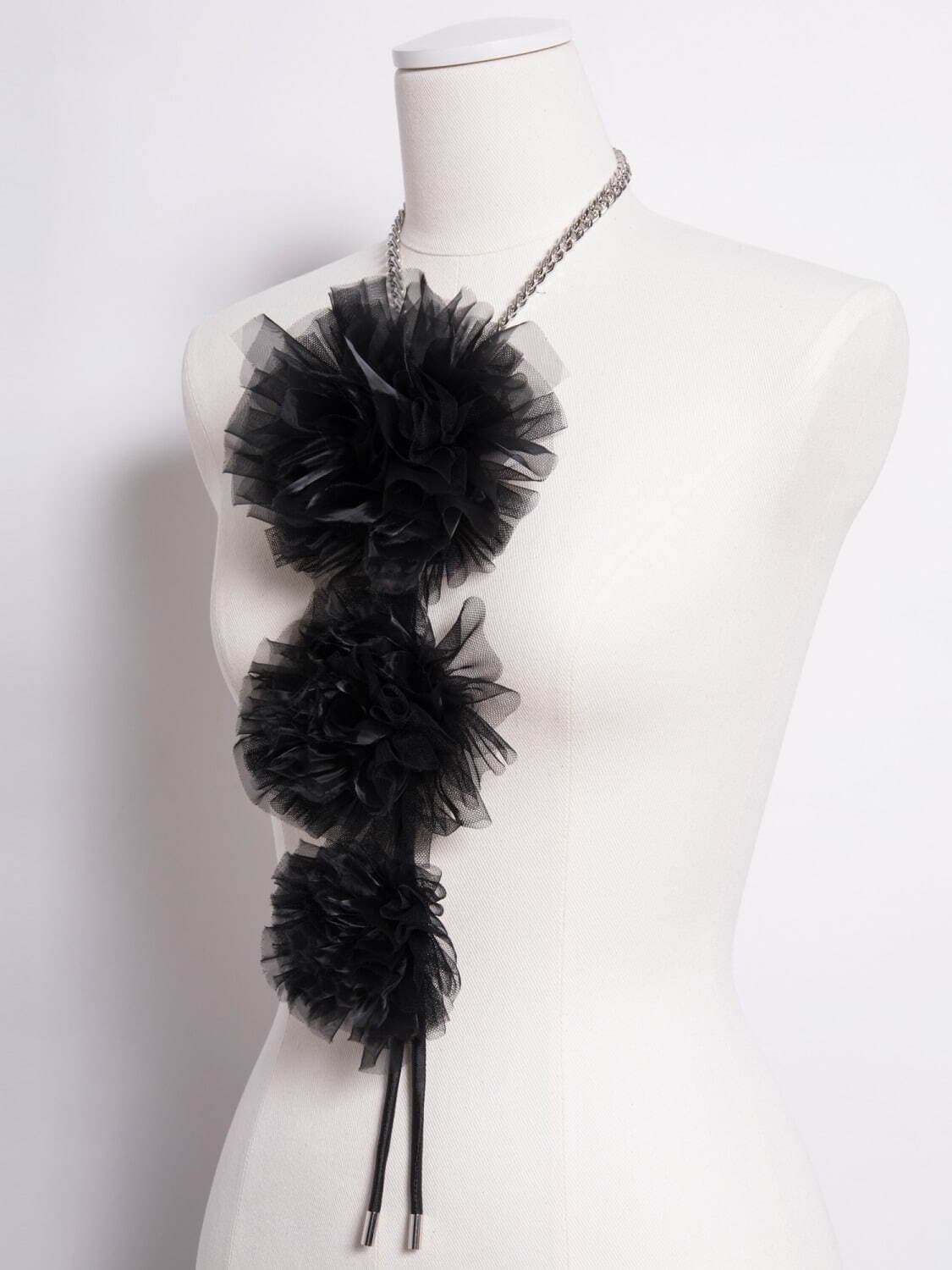 25ss 느와케이니노미야 꼼데가르송 튤 꽃모양 하네스 s 상품이미지2