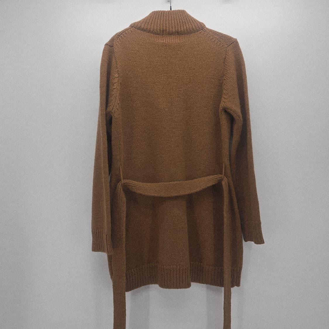 young woo 브라운 모 니트 롱 가디건 벨트 세트 상품이미지6