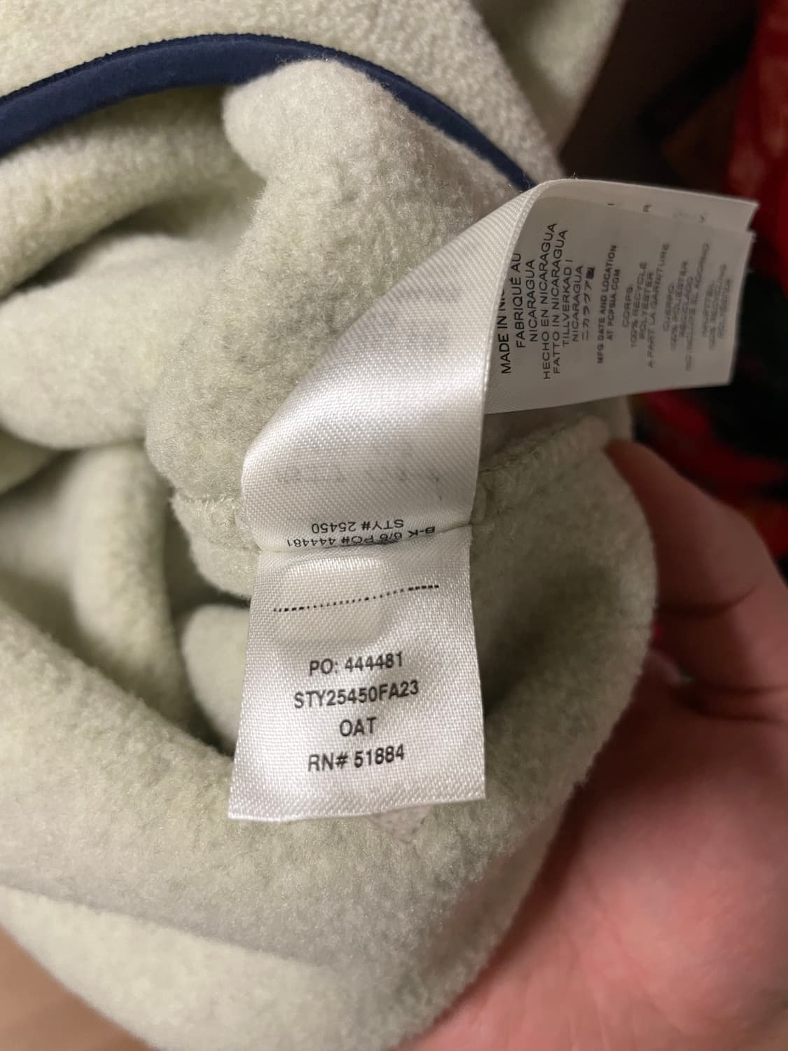 파타고니아 신칠라 오트밀 남성 XL 헤비웨이트 새제품 상품이미지6