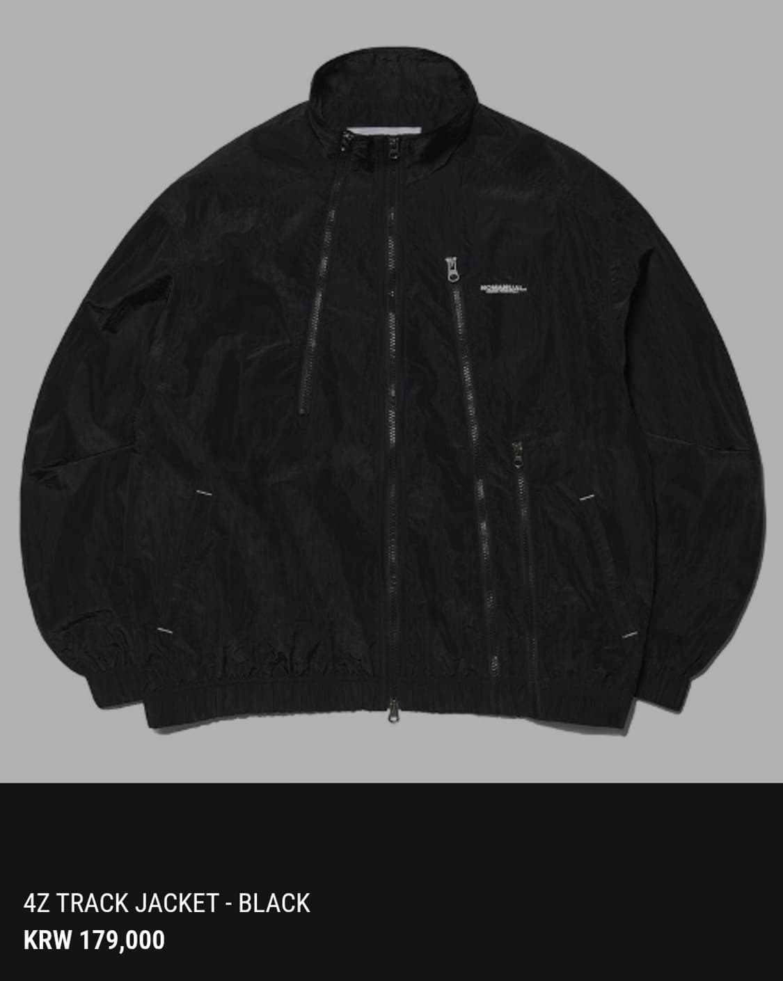 4Z TRACK JACKET - BLACK 상품이미지1