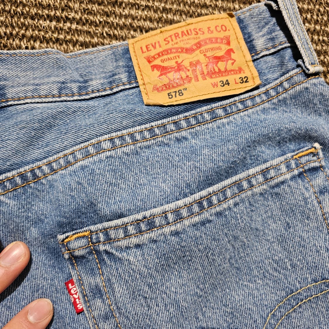 리바이스 578 배기 데님 팬츠 상품이미지3