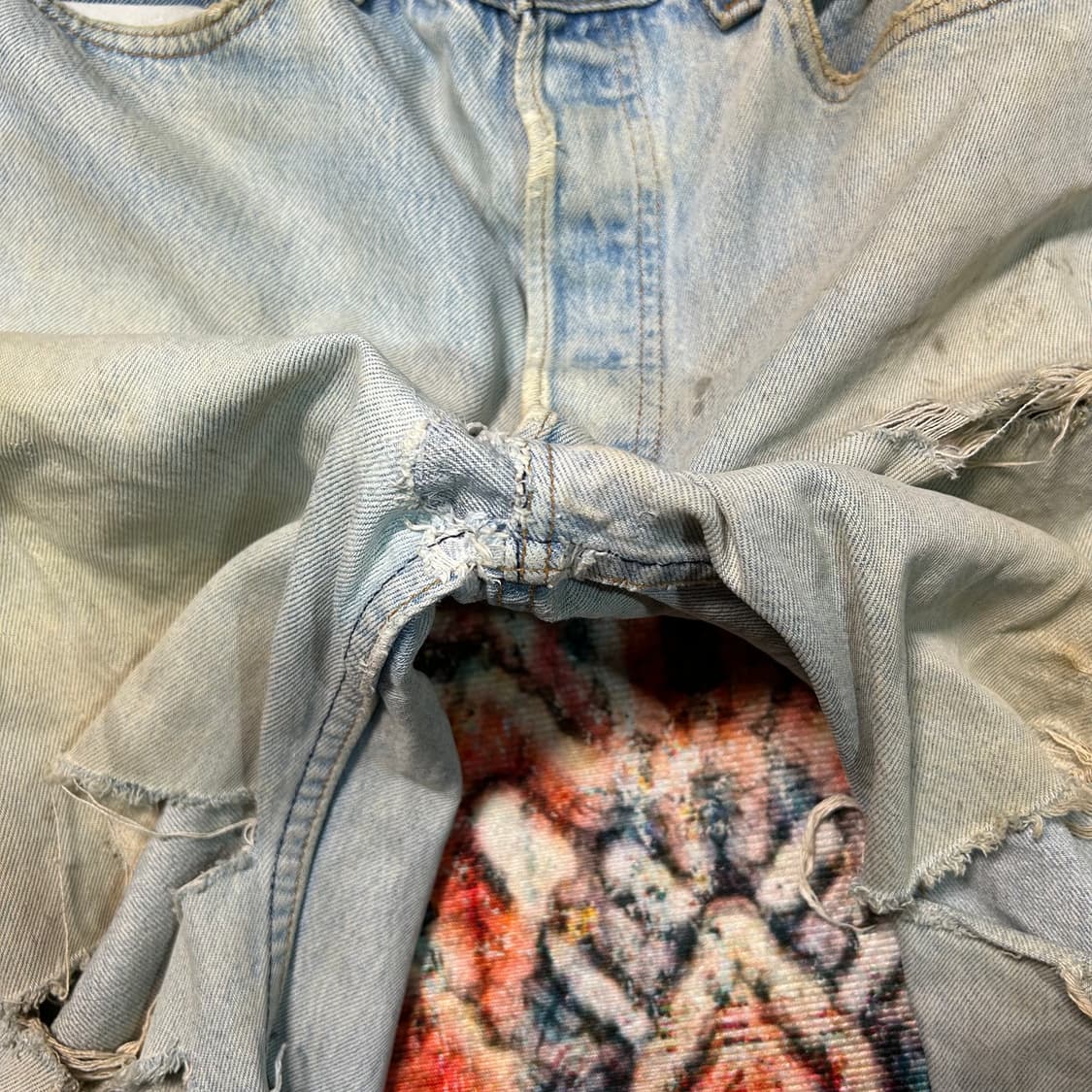 [34X32] 90s made in usa 리바이스501 디스 데님팬츠 상품이미지8