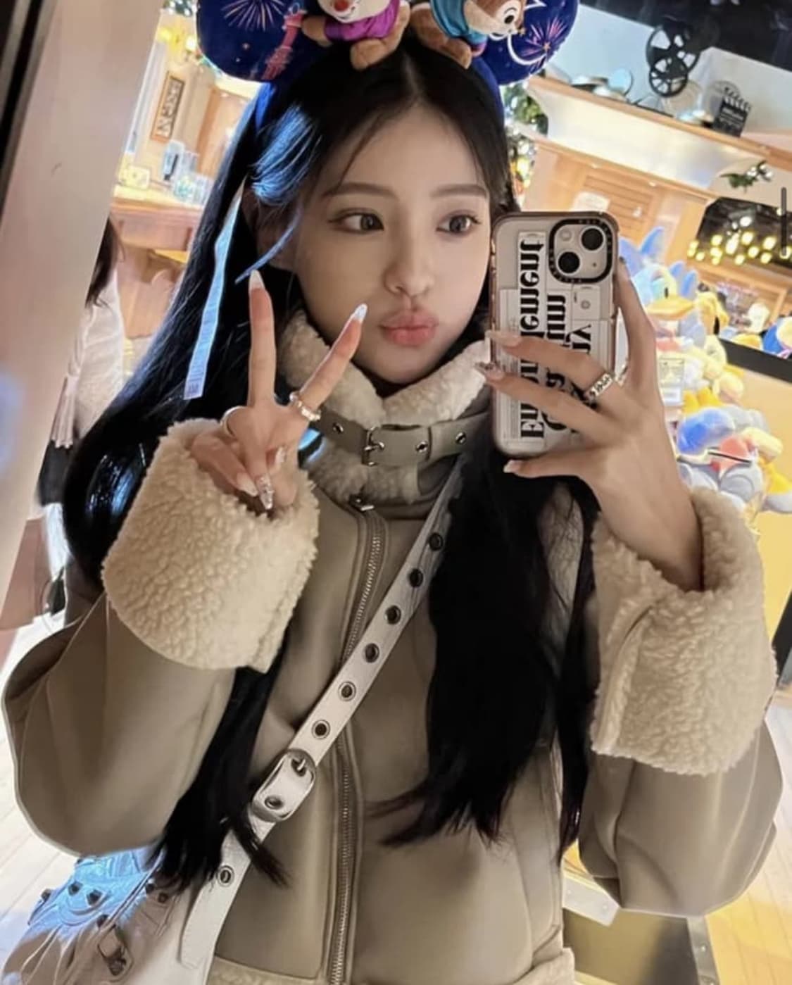 카키포인트 미니 무스탕 베이지 상품이미지6