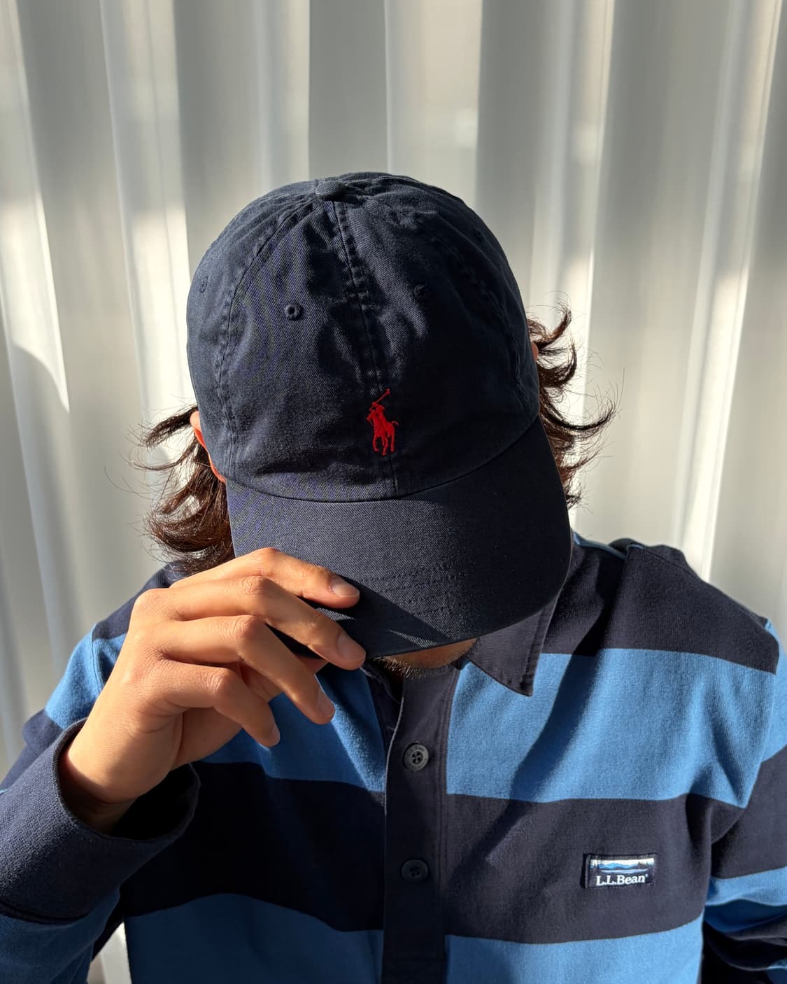 폴로 랄프로렌 코튼 치노 볼캡 모자 navy 상품이미지1