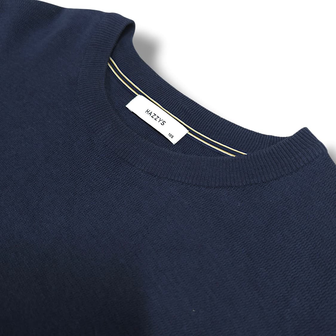 [105] 헤지스 네이비 레드퍼피 코튼 니트 상품이미지8