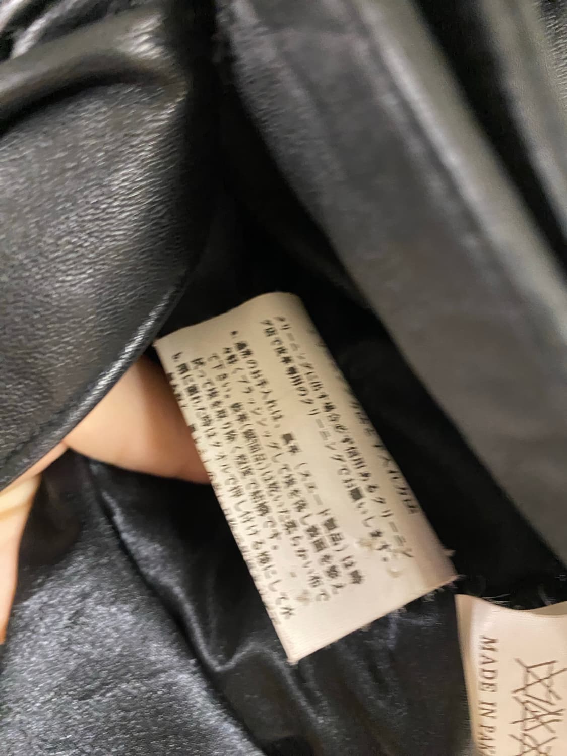 Moda italiana 블랙 양가죽 자켓 상품이미지5