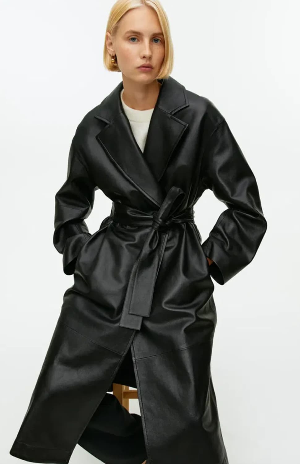 Arket leather coat size40 상품이미지2