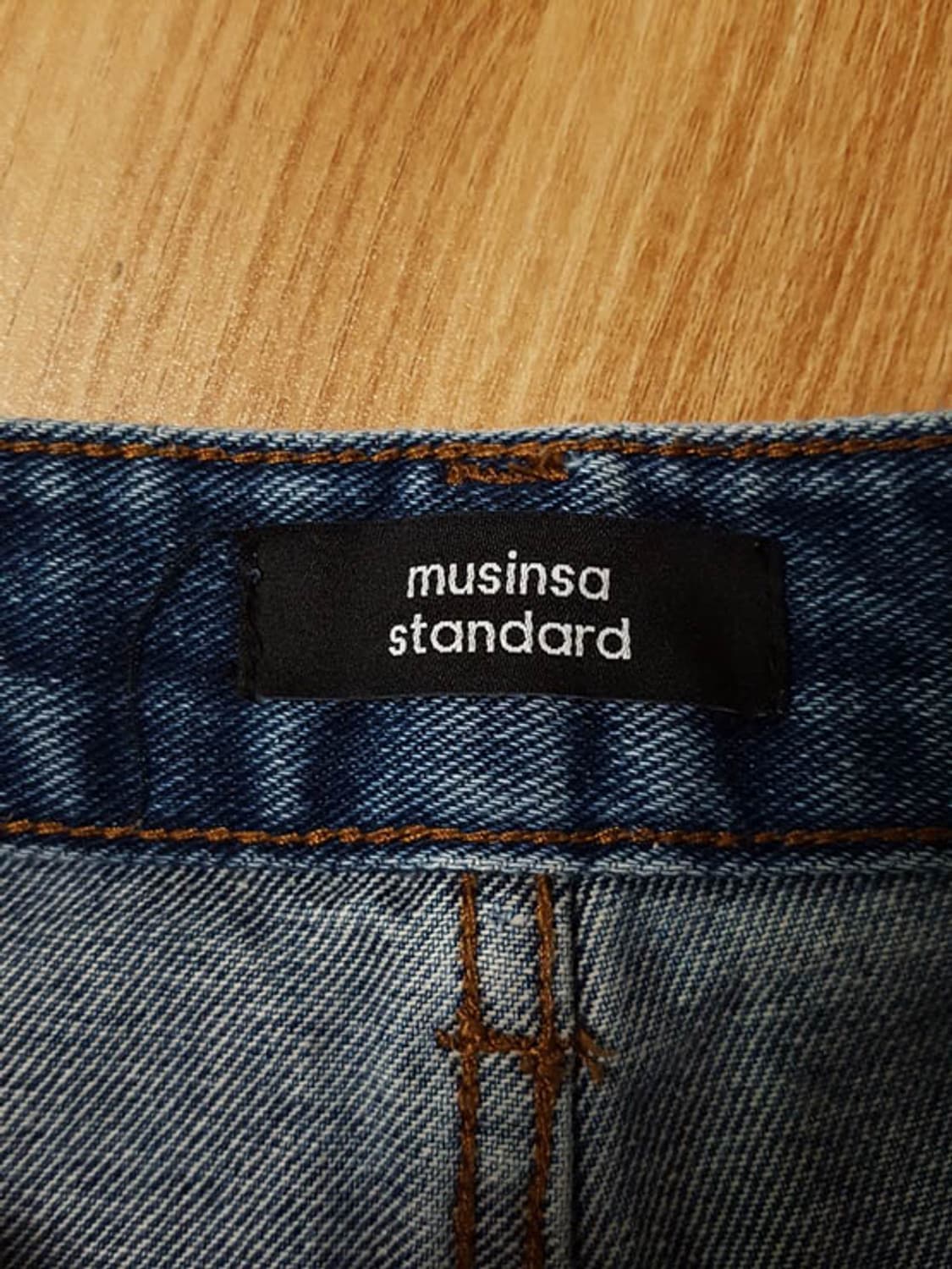 무신사스탠다드 남성 레귤러 핏 청바지 미디엄 인디고 상품이미지4
