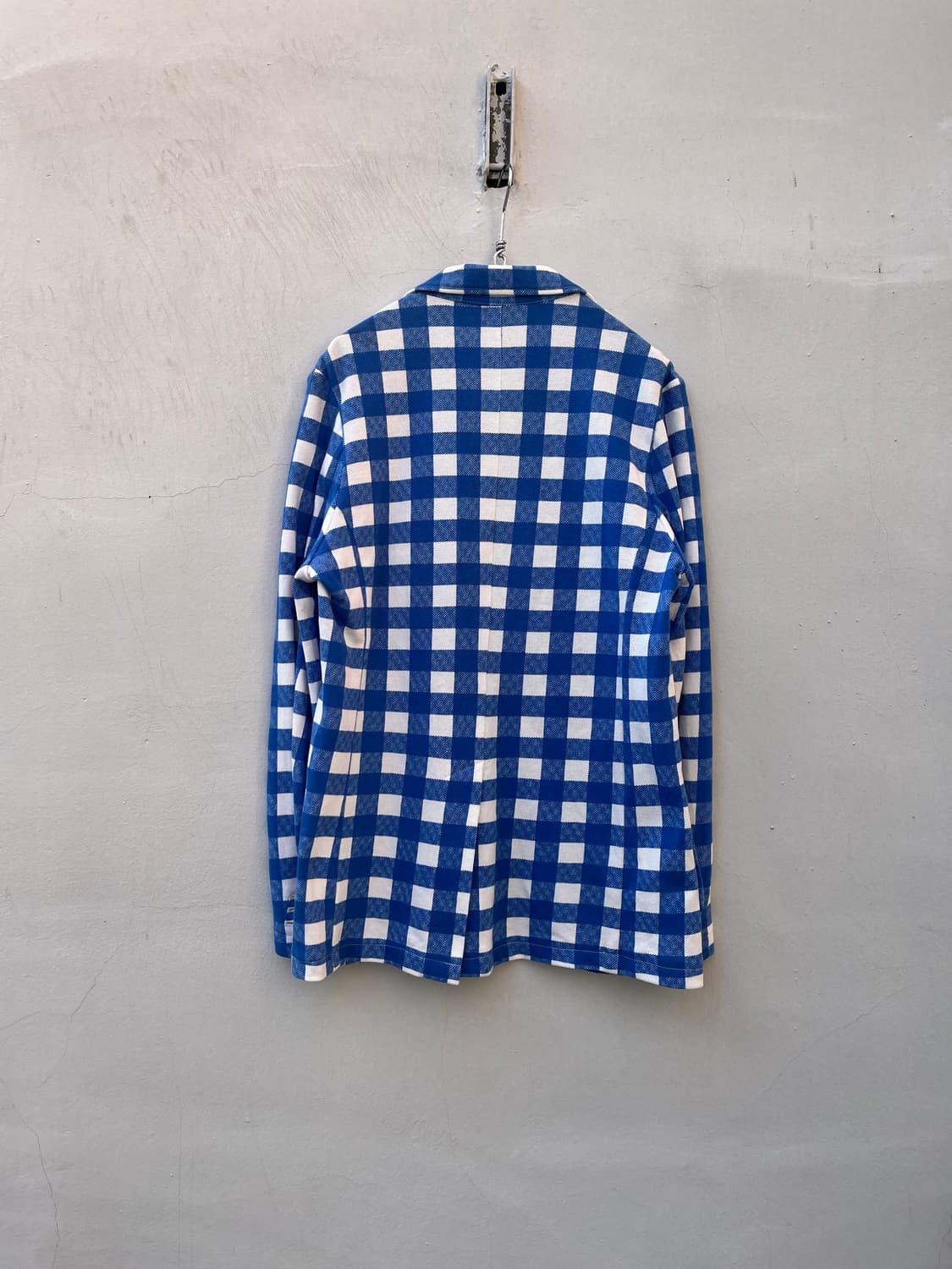 Vintage (maede in japan) 체크패턴 코튼 블레이저 상품이미지3