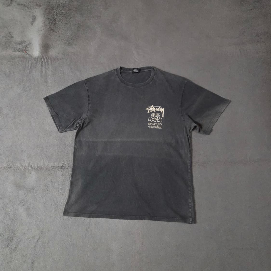 스투시 아워레가시 서프맨 피그먼트 다이드 페이디드 반팔 티셔츠 XL 상품이미지4