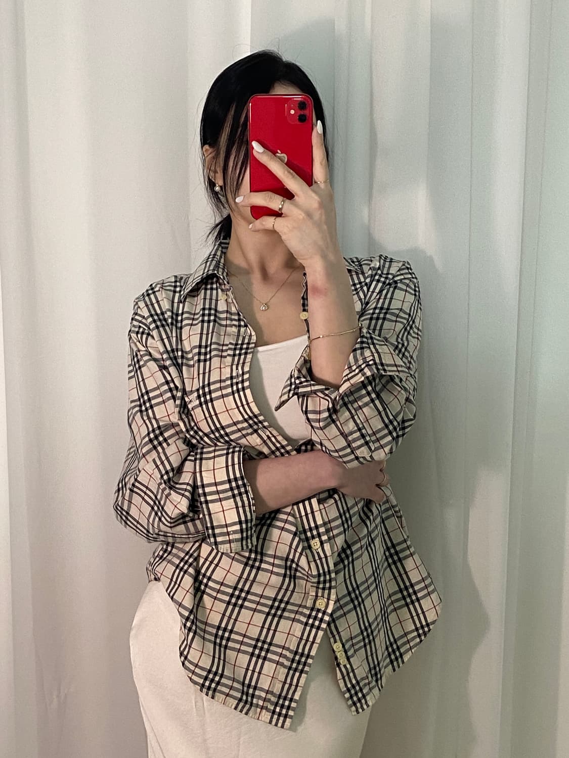 버버리 노바체크 셔츠 상품이미지1