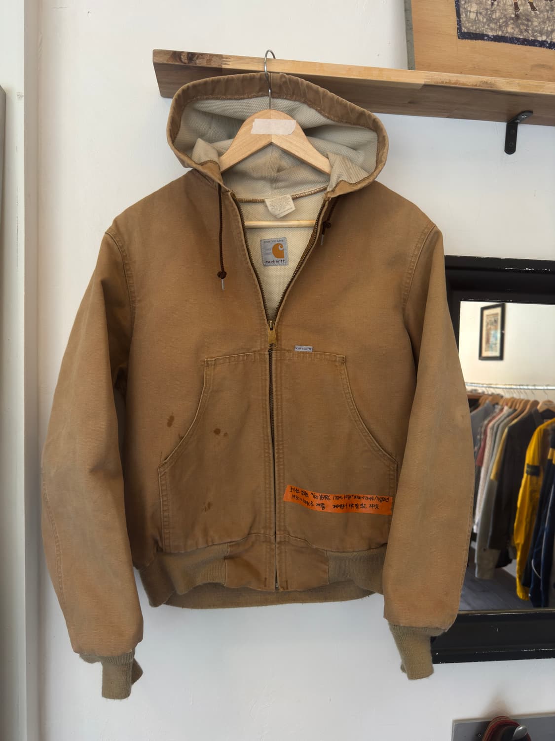 칼하트 100주년 액티브 자켓 USA 워크 후드 자켓 상품이미지1