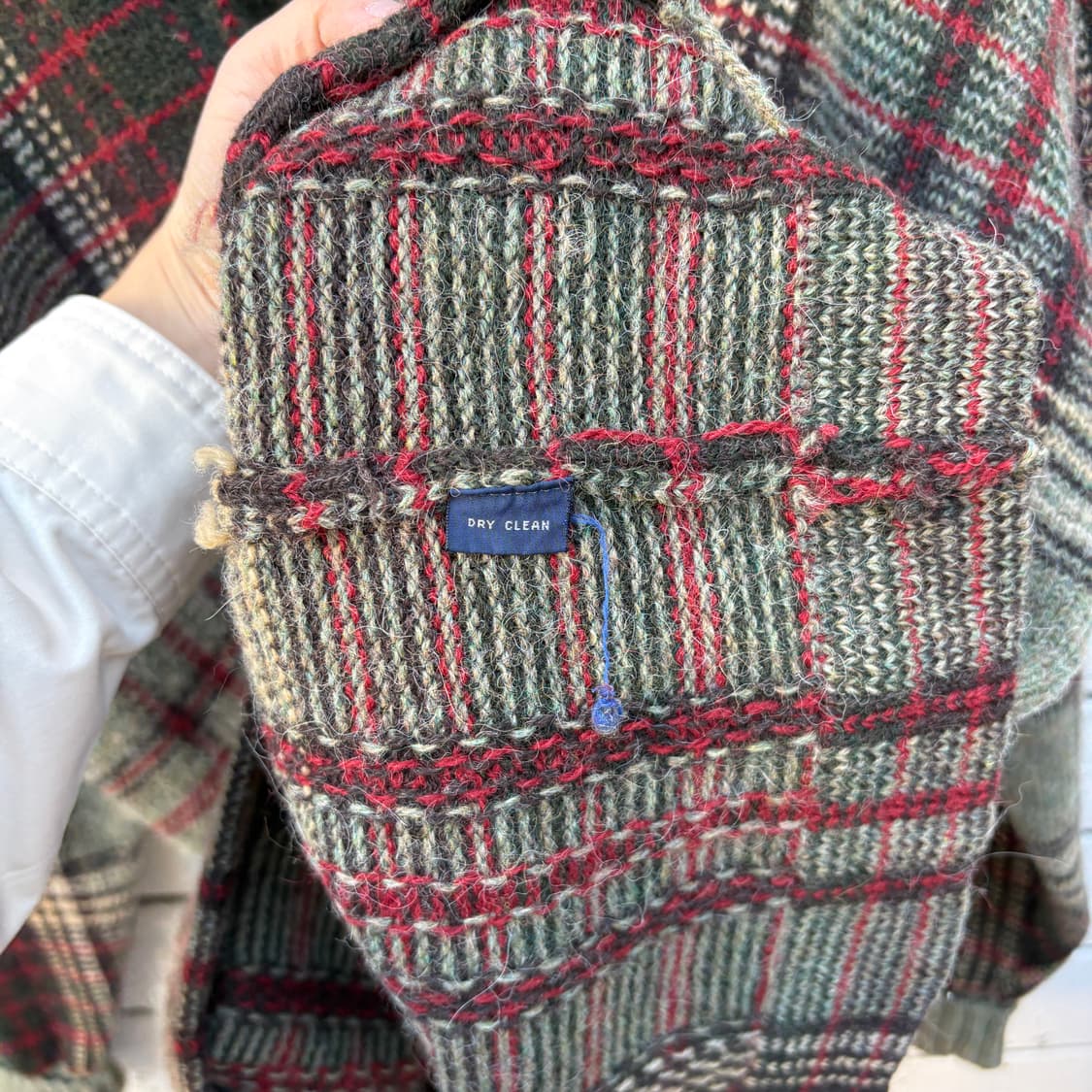 Polo 폴로 체크 알파카 울 가디건 상품이미지5