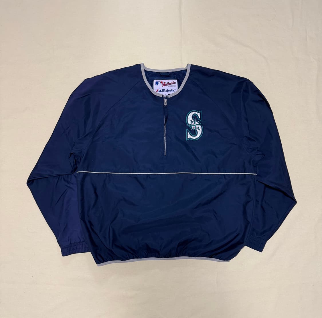 마제스틱 MLB 시애틀 매리너스 웜업 풀오버 빈티지 상품이미지1