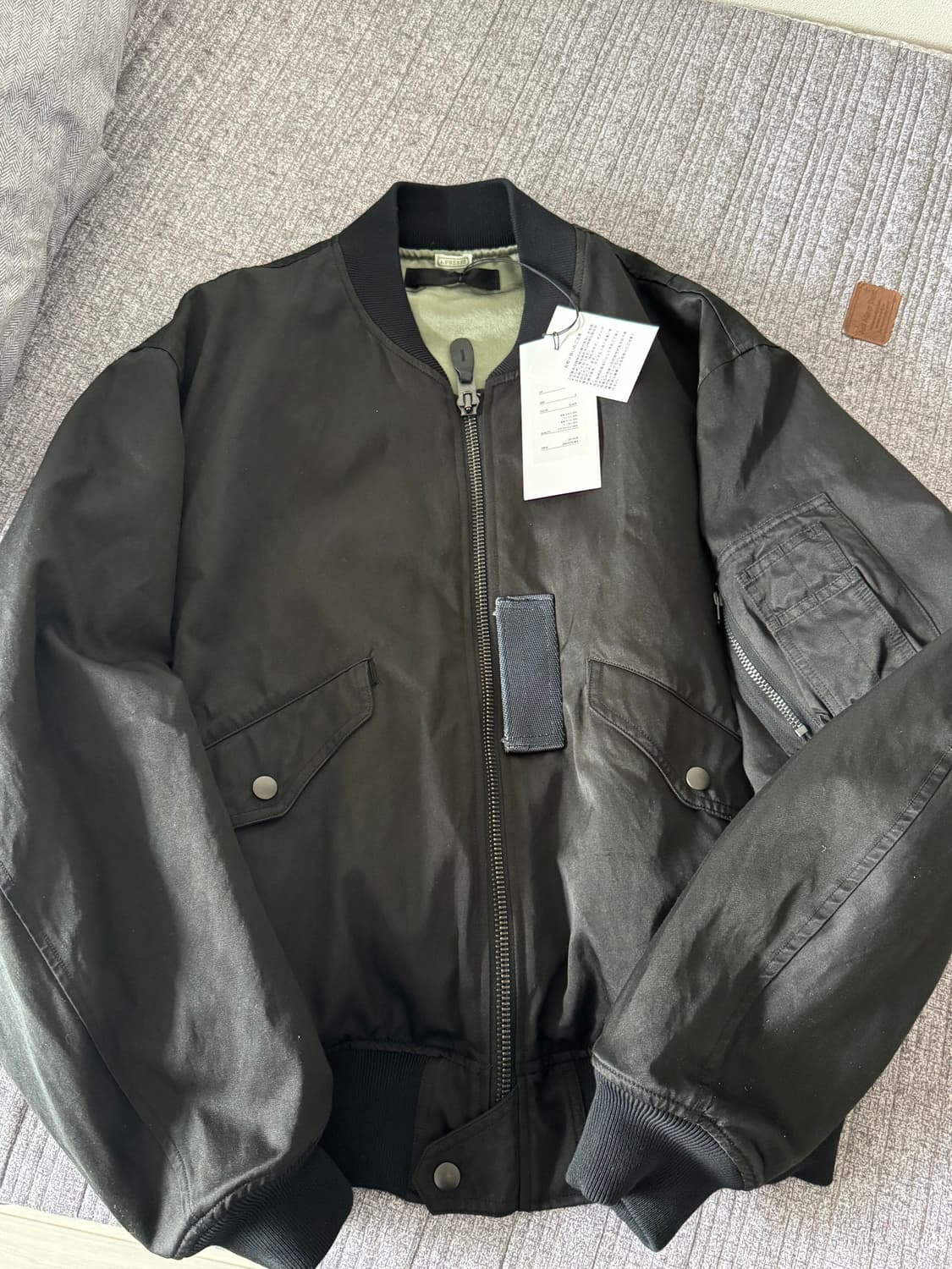 [2]아프레쎄 26ss 빈티지 실크 L-2B플라이트 자켓 새상품 상품이미지4