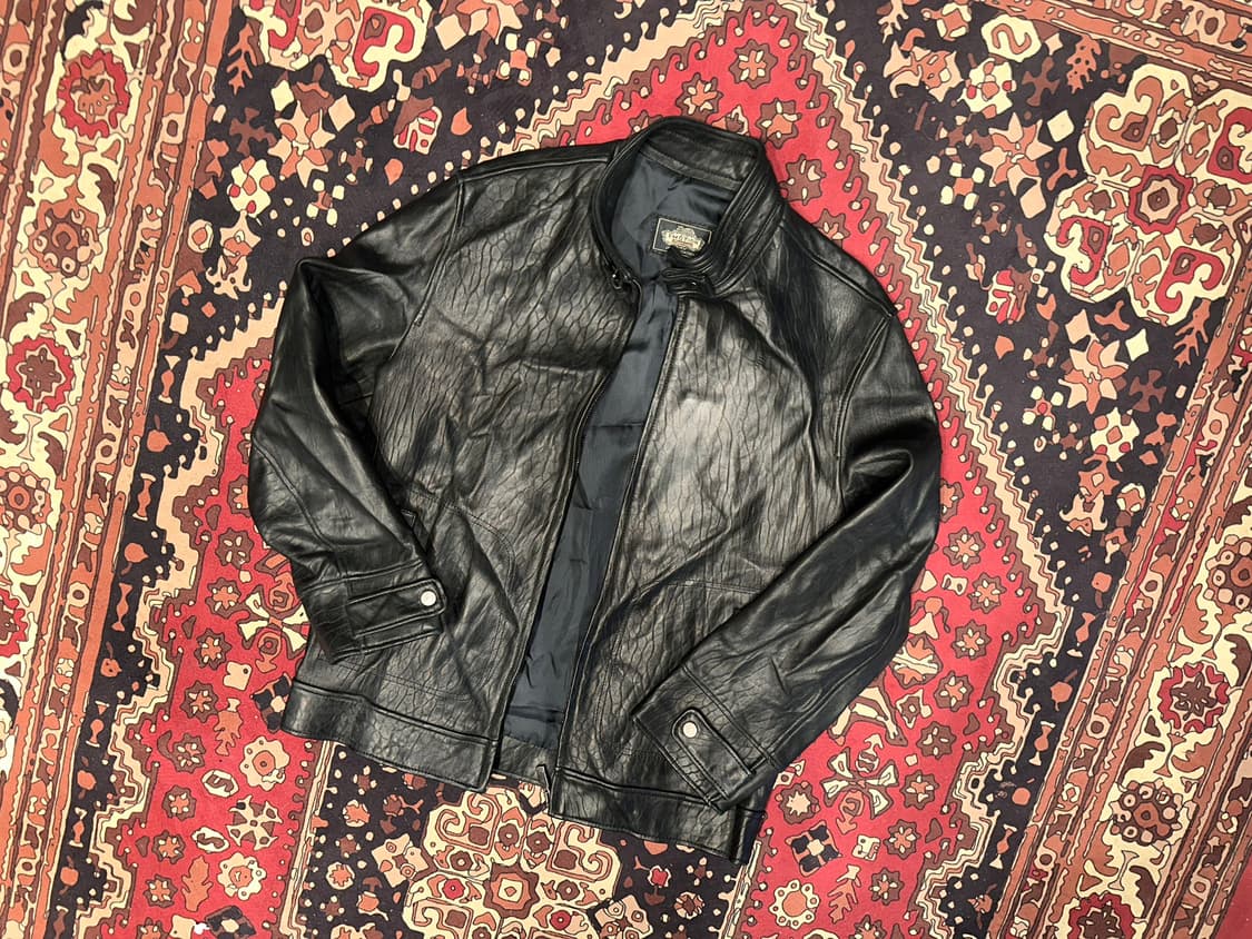 ( M-L ) 바이커자켓 바이커가죽 레더자켓 봄버자켓 가죽자켓 양가죽 상품이미지1