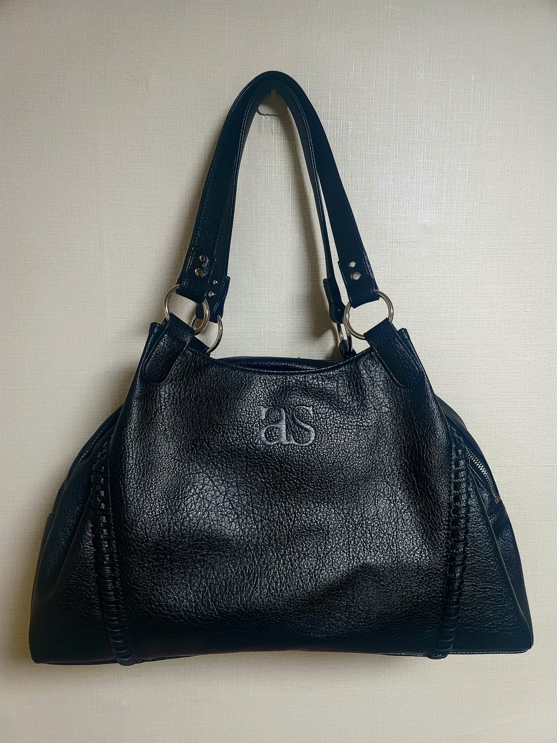 애즈온 보니타 빅 백_블랙 상품이미지4