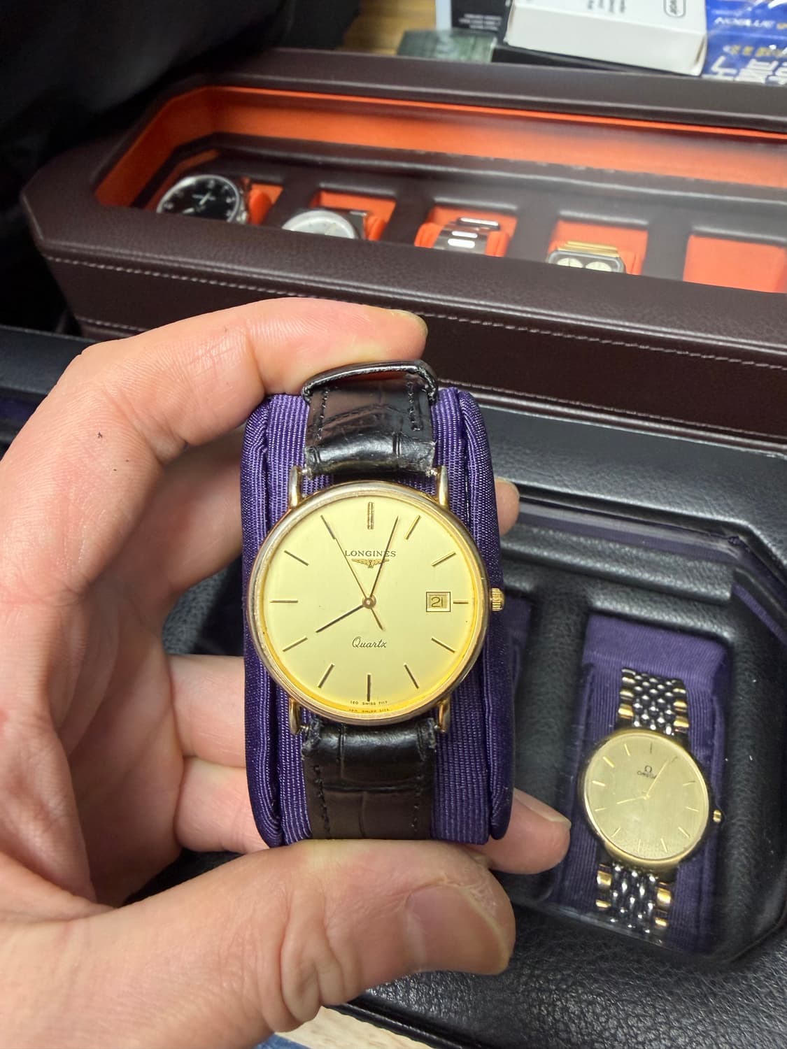 론진 쿼츠 빈티지 금장 상품이미지1