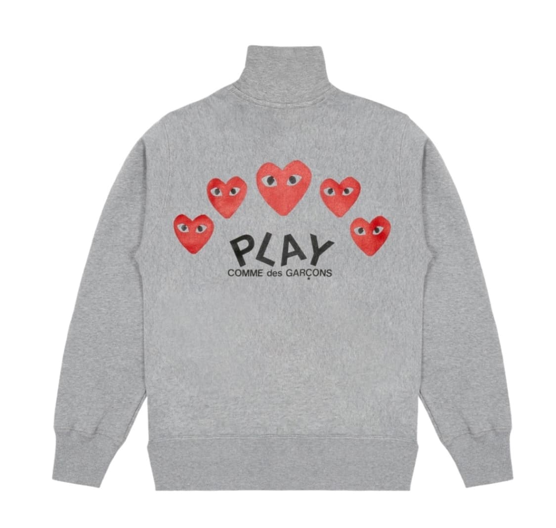 (새상품) 꼼데가르송 하트 집업 그레이 S 상품이미지2