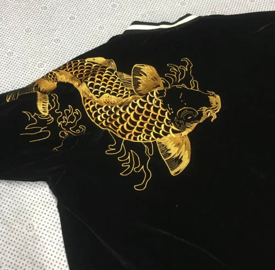 아카자루 리버시블 세틴 벨벳 스카쟌 상품이미지7