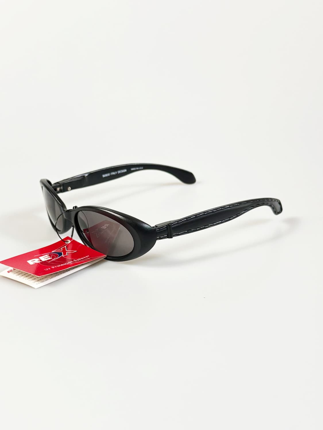 90s REDX 블랙 오벌 프레임 빈티지 선글라스 상품이미지3