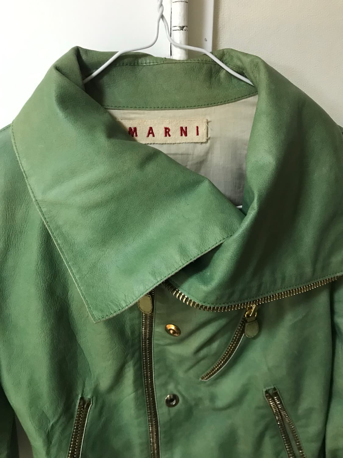 마르니 faux leather rider jacket 상품이미지2