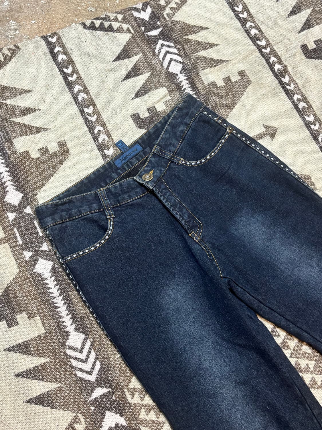 madsovva y2k 로우라이즈 부츠컷 데님 팬츠 상품이미지3