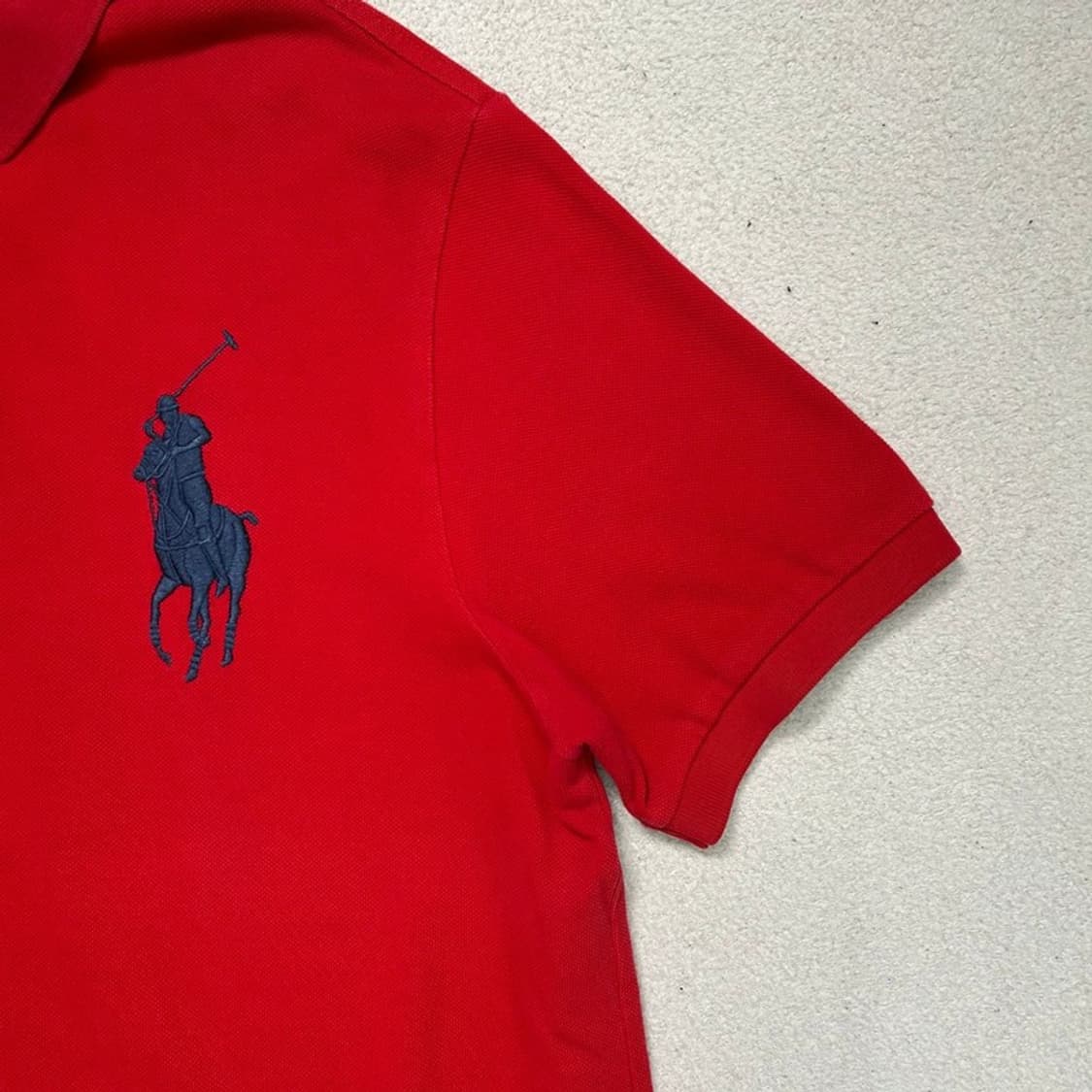 POLO RALPH LAUREN 빅포니 레이싱 pk 반팔티 레드  L 상품이미지3