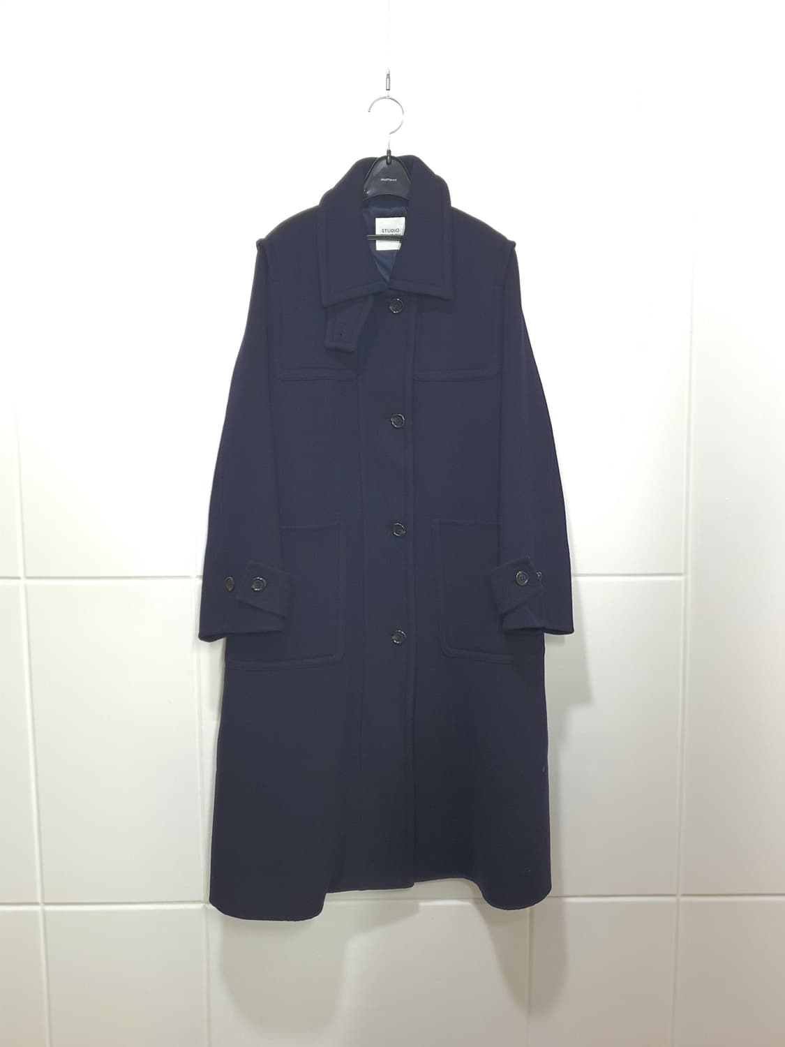 스튜디오톰보이 A라인 오버핏 트윌 코트 사이즈 F 상품이미지4