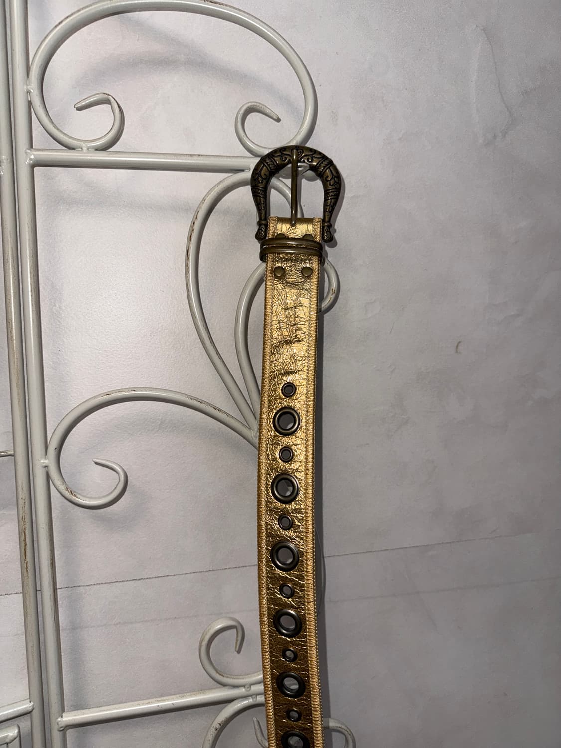 Gold punching oriental buckle belt 상품이미지4