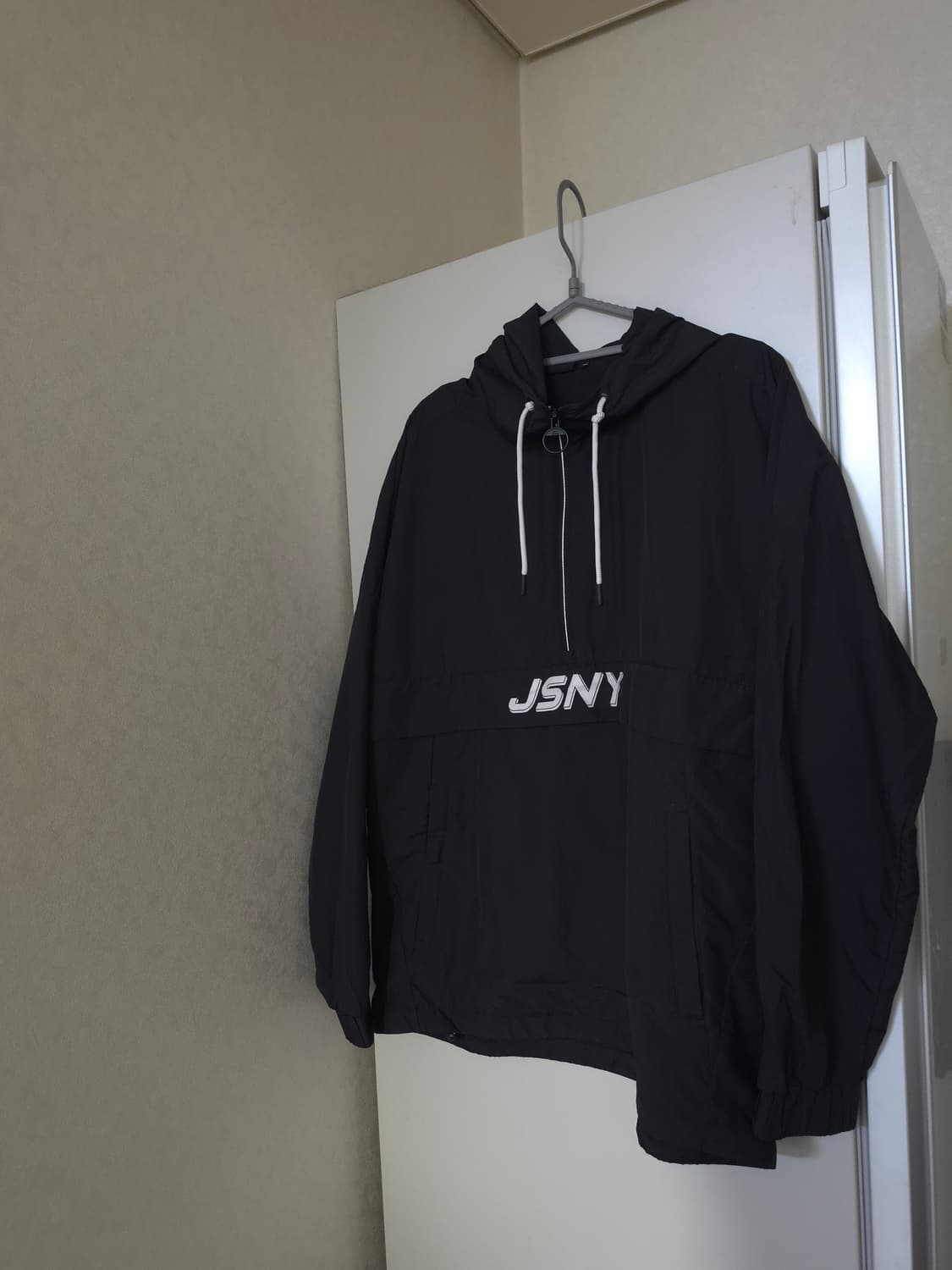 JSNY 블랙 아노락 후드 바람막이 상품이미지1