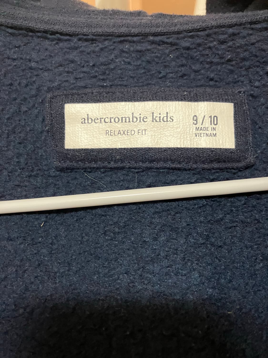 아베크롬비 네이비 후드집업 키즈140사이즈(여성xxs-xs) 상품이미지5