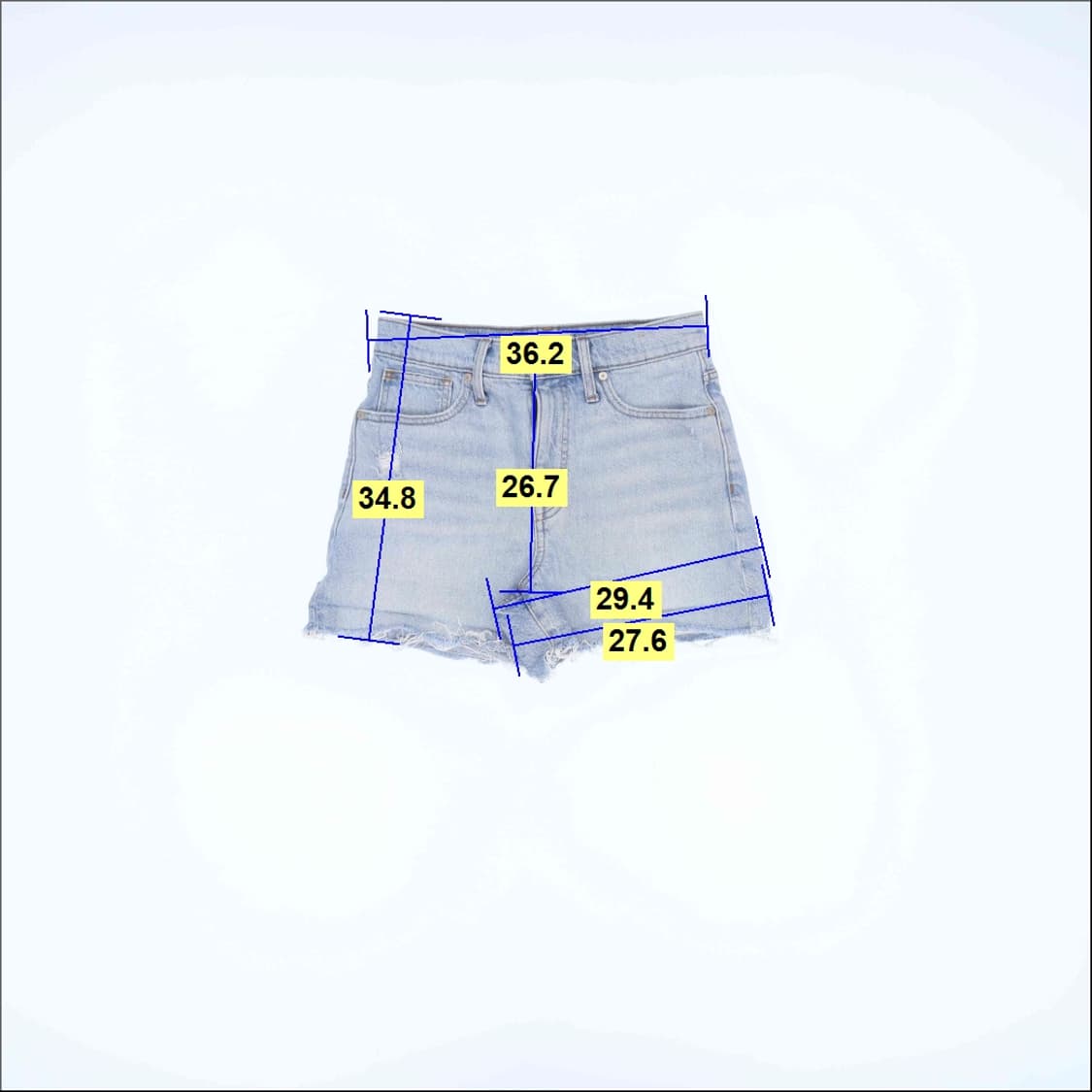 26 메이드웰 여성 데님 반바지 0316H1 상품이미지7