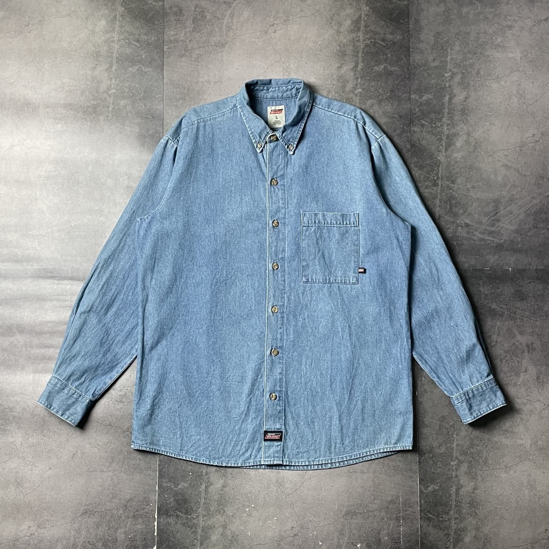 DICKIES 디키즈 빈티지 코튼 데님 워크 셔츠 A00901 상품이미지1